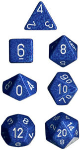 Speckled "Water" Dice Set of 7