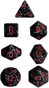 Speckled "Space" Dice Set of 7