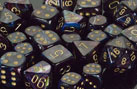 Lustrous Shadow with Gold Dice Set of 7